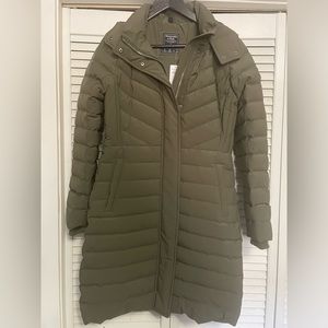 Abercrombie and Fitch down jacket.
